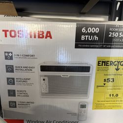 Toshiba 6,000 BTU Air Conditioner