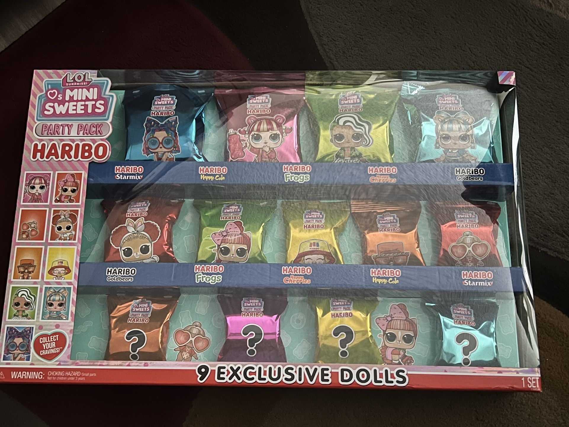lol Surprise Haribo Mini Sweets Dolls Party Pack - 9 Dolls Included