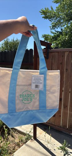 Trader Joe’s mini pastel tote bag