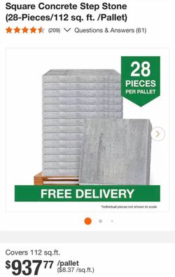 Square Concrete Step Stone Pavers