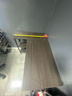 L shaped table