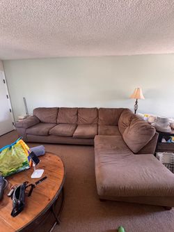Sectional couch with Love chair
