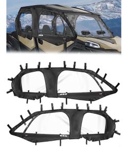 StarknightMT ZForce 950 Sport 4 Soft Upper Doors PVC Roll Up Smooth Zipper