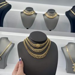 Gargantillas Oro 10k Y 14k Financiamiento Disponible 
