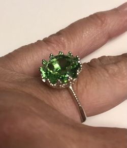 Peridot 925 Sterling Silver Ring 