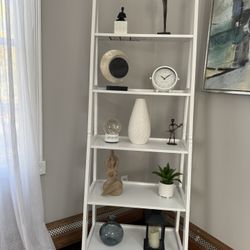 White Ladder Shelf-NEGOTIABLE!!!!!