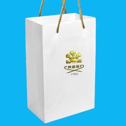 Creed Gift Bag New Condition Paper Empty Rope Handles Gold Gift