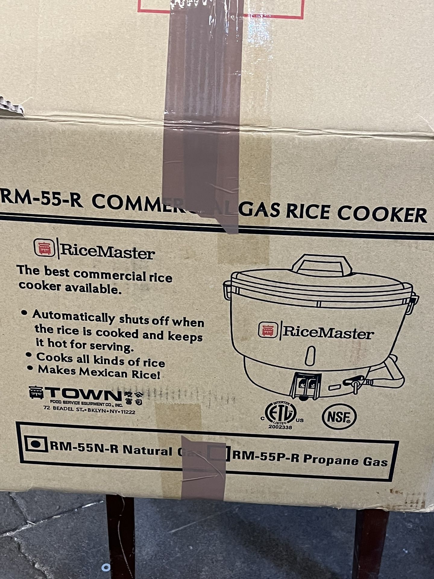 Rice Master 55-R Commercial Gas Rice Cooker