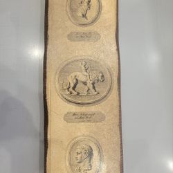 Vintage wall decoration engravings on wood. 