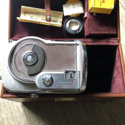 Vintage Revere 16mm magazine load film movie camera 25mm f2.7 Balcot lens