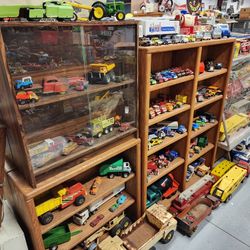 LARGE Collection Vintage Metal Toy Truck Car Tractor & Road Equipment