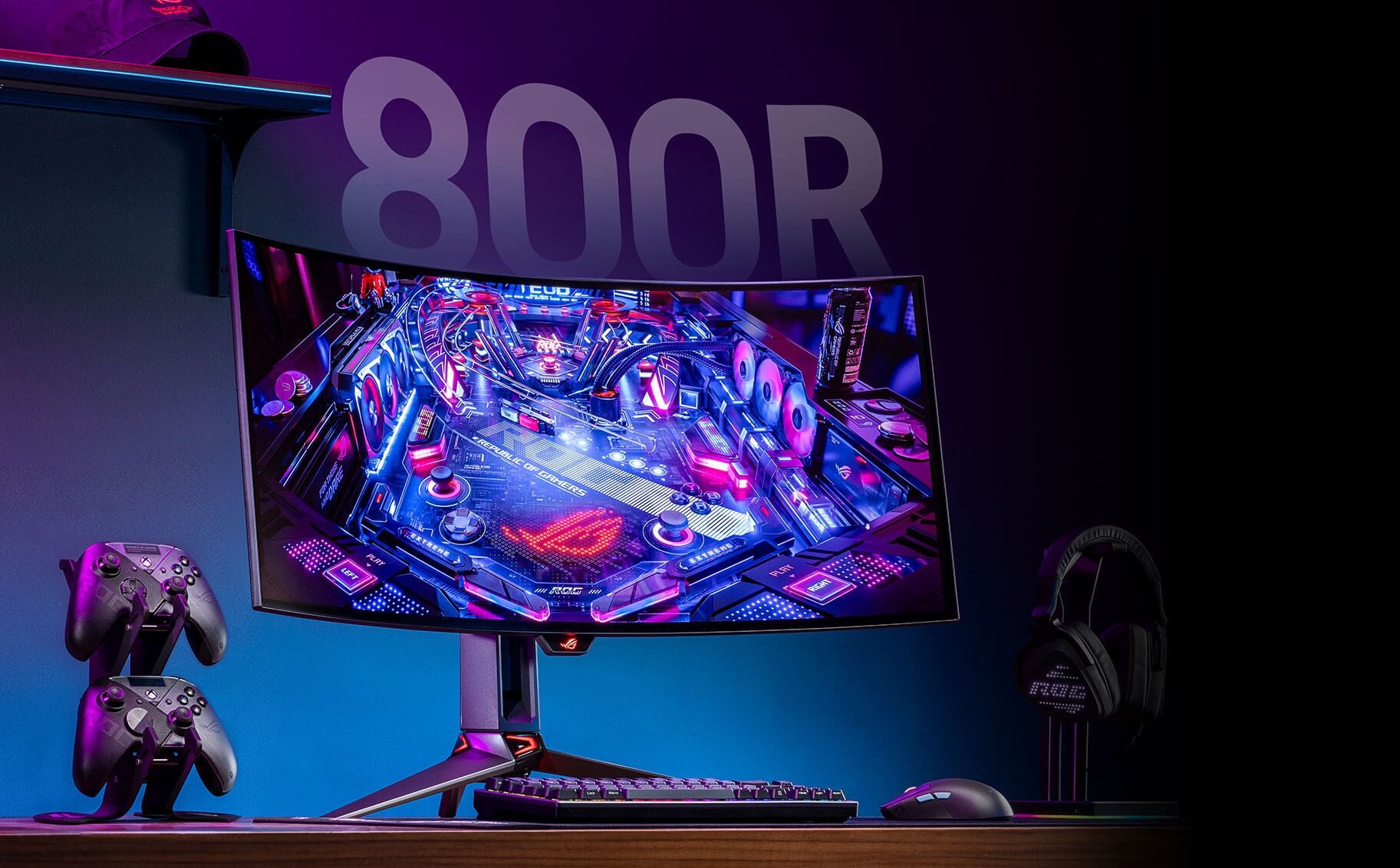 ASUS ROG Swift 34” OLED Ultrawide 800R 3440x1440Curved Gaming Monitor (PG34WCDM)