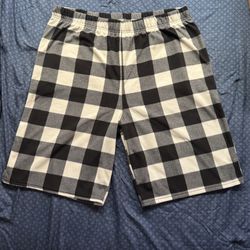 Black & White  PJ Shorts