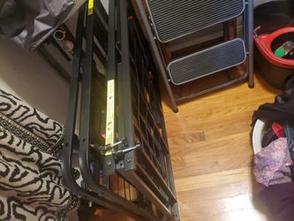 FULL SIZE FOLDING PLATFORM BEDFRAME NO BOXSPRING NEEDED NO TOOLS NEEDED