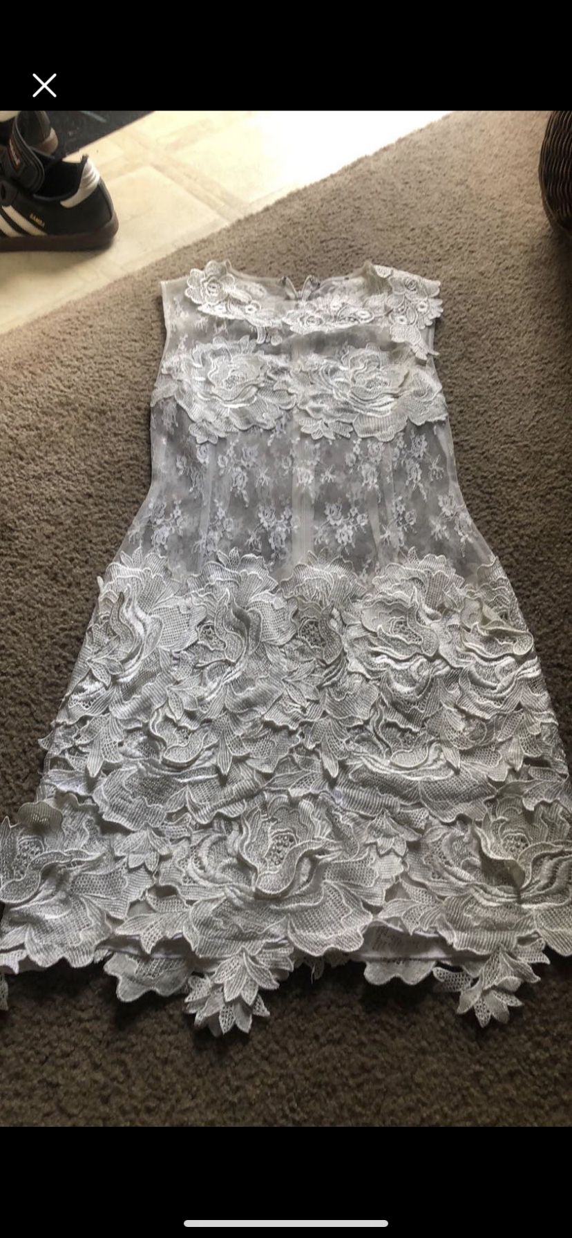 Vintage Lace Embroidered Dress