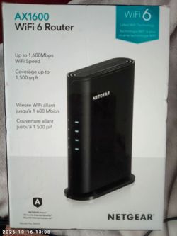 Netgear AX1600 WiFi 6 Router