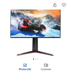 	LG - UltraGear 27" IPS UHD 1-ms FreeSync and G-SYNC Compatible Monitor - Black