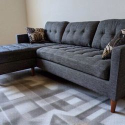 New Gray Sectional Couch / Free Delivery 