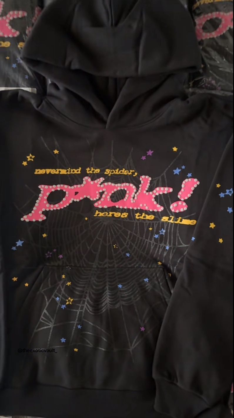 Pink Spider Hoodie