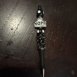 2 - Nope, Not Today Cat Beaded Pens – Handmade Set of 2