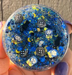 Button girl glitter gel
