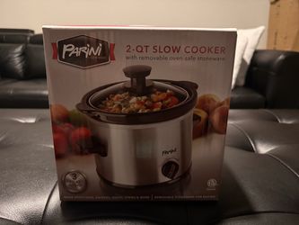 NEW Parini 2-Qt Slow Cooker w/ Oven-Safe Stoneware