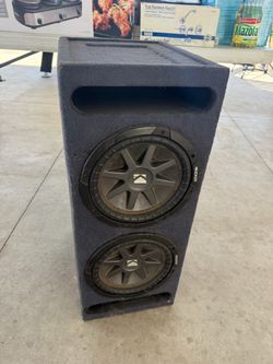 Dual Kicker Subwoofers in Ported Box