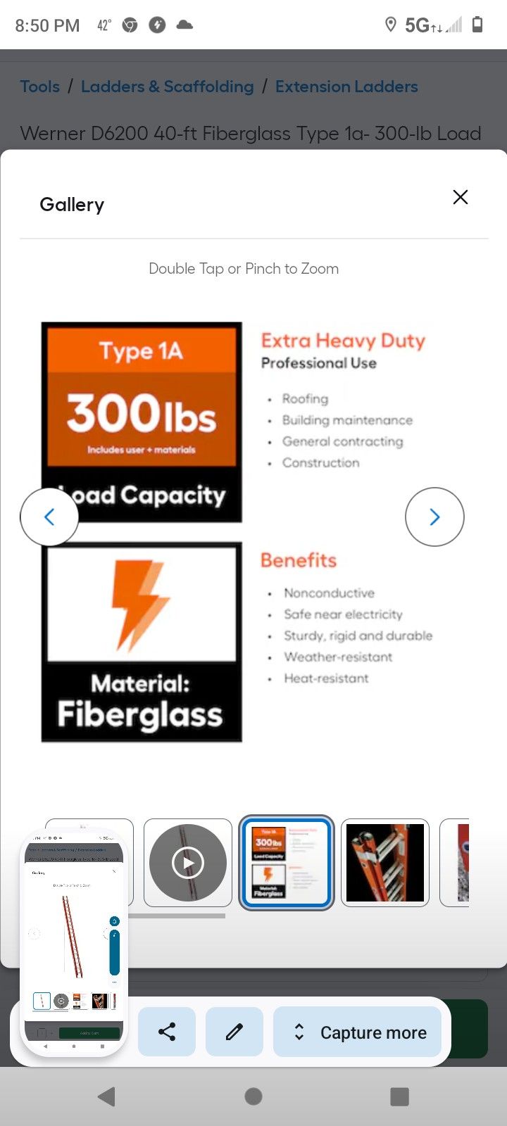 Werner 40 Foot Ladder 