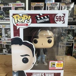 VAULTED LE EXCLUSIVE SDCC STICKER James Wan Funko Pop Directors #593 Horror Saw