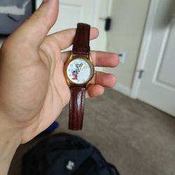 Disney Fantasia Sorcerer Rotating Watch With Fantasia VHS