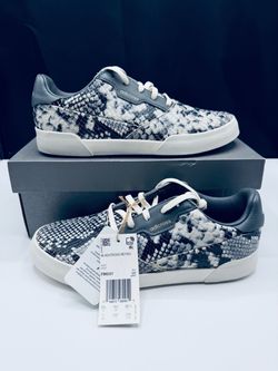 Adidas Adicross Retro Golf Shoes Women’s Size 7 Python Black White Spike-less
