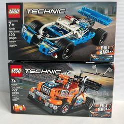 LEGO 42091 Police Pursuit 42105 Race Truck