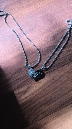 Couples Necklaces I Love You Heart