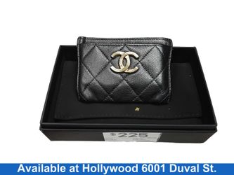Chanel Uuklu2c Black Wallet