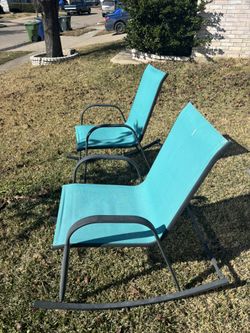 Sling Patio Rocking Chair 