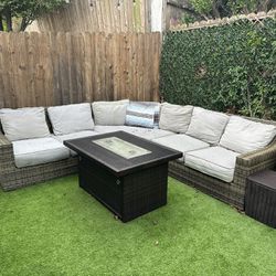 Wicker Outdoor Sectional Couch