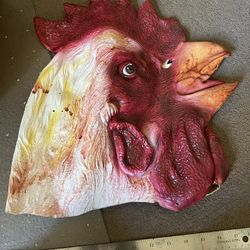 Chicken Head Mask 14x13 Inches 