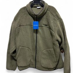 *NWT* Columbia olive green Rugged Ridge sherpa fleece jacket
