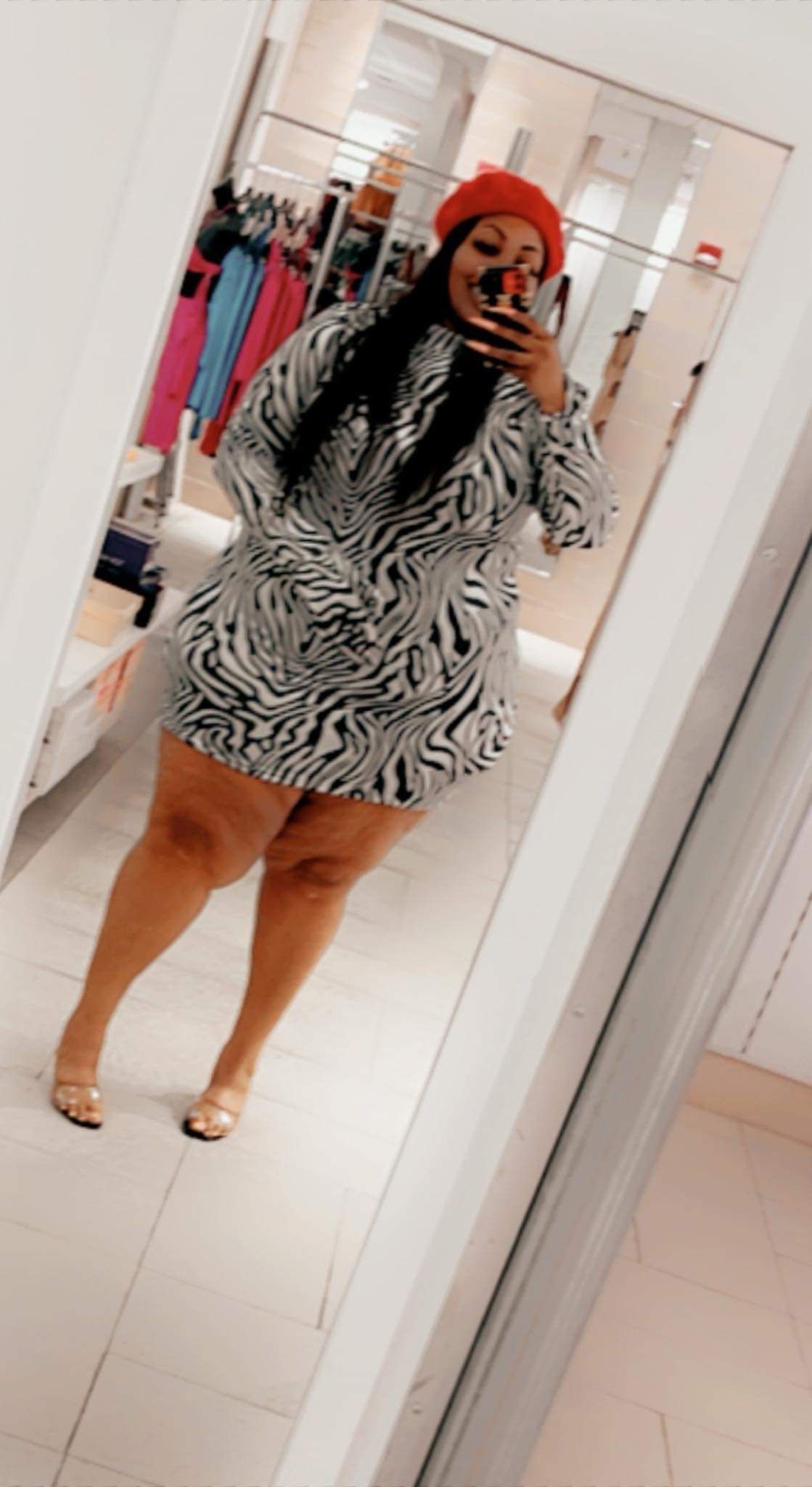 Zebra Dress w/gloves
