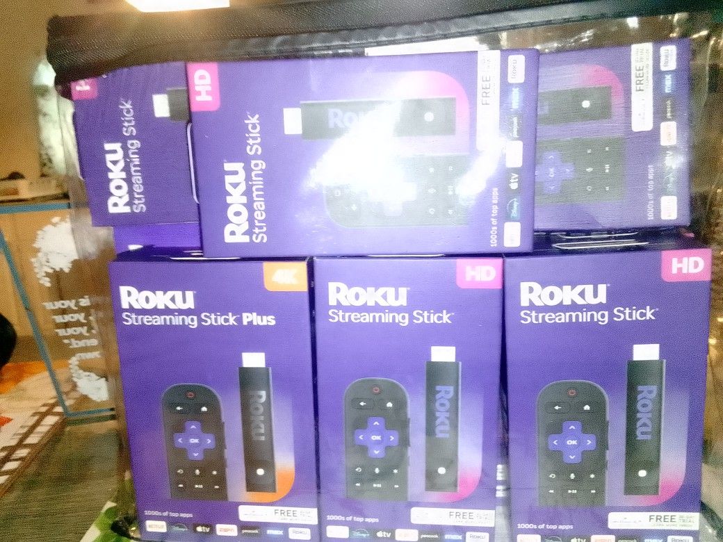 Roku Streaming Sticks HD & 4K Definitions. $15 Each Or $90 For All.