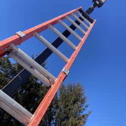 Louisville 40 Foot Fiberglass Extension Ladder Type 3