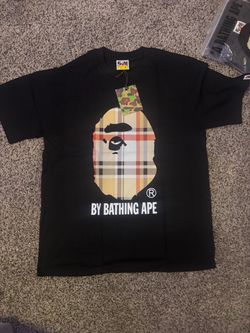 medium black bb bape tee