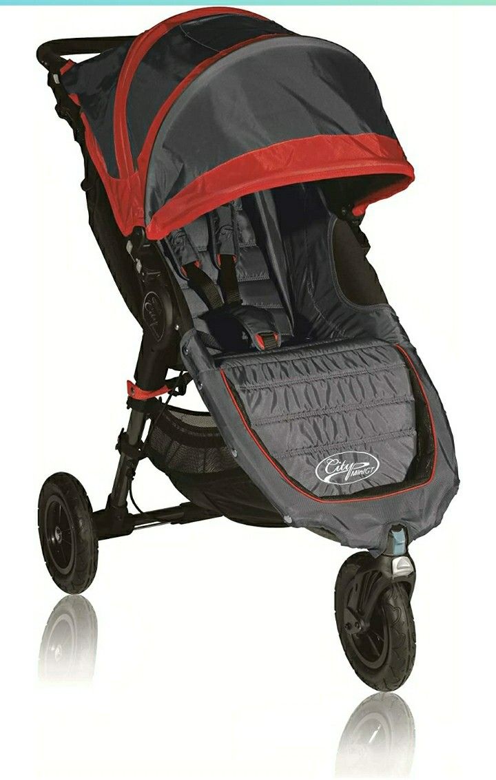 Baby Jogger City Mini GT Single Stroller, Shadow/Crimson (2012 style)