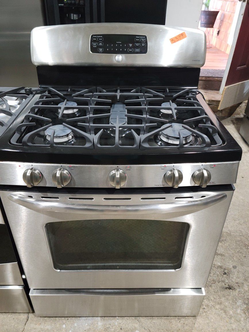 Stainless Steel GE Gas Stove 