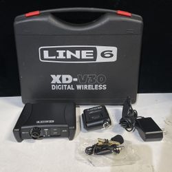Line 6 XD-V30 6-Channel Digital Wireless Mic System W/ Receiver, Transmitter, Clip Mic & Case