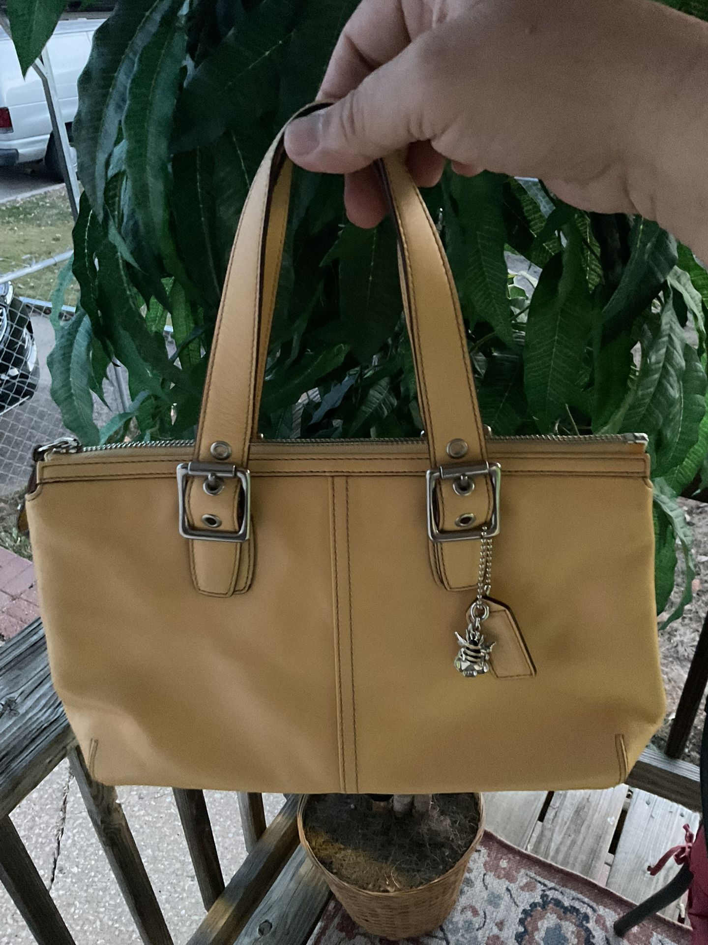 Coach Yellow Handbag