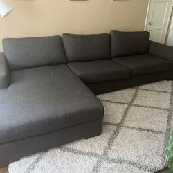Gray Sectional Couch 