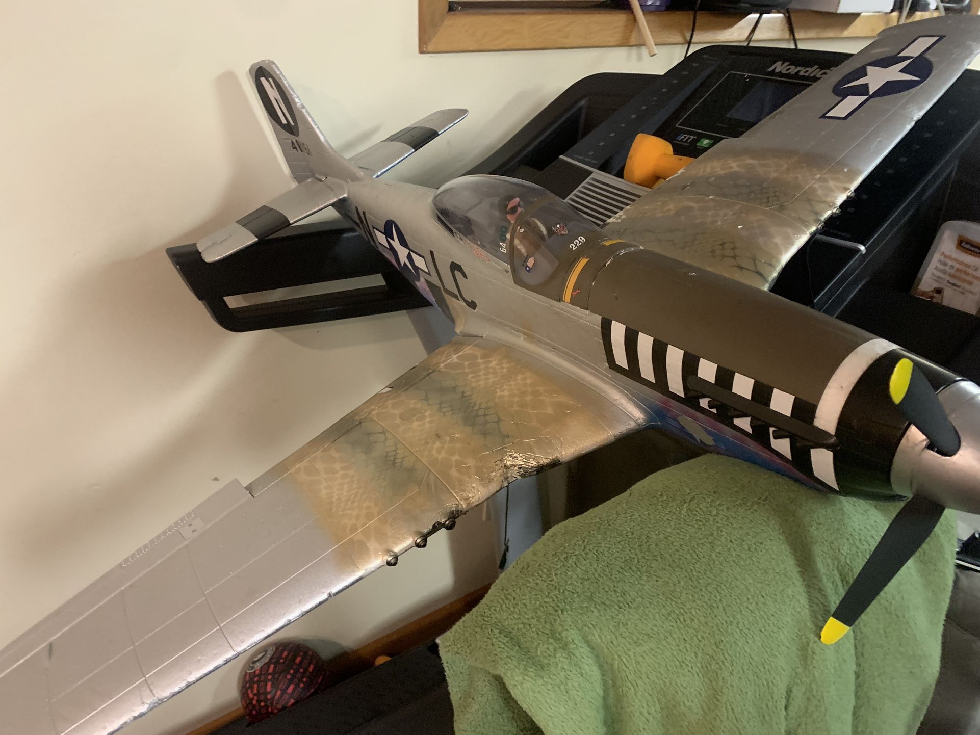 P-51D Mustang 1.2m BNF Basic with AS3X and SAFE Select "June Nite"