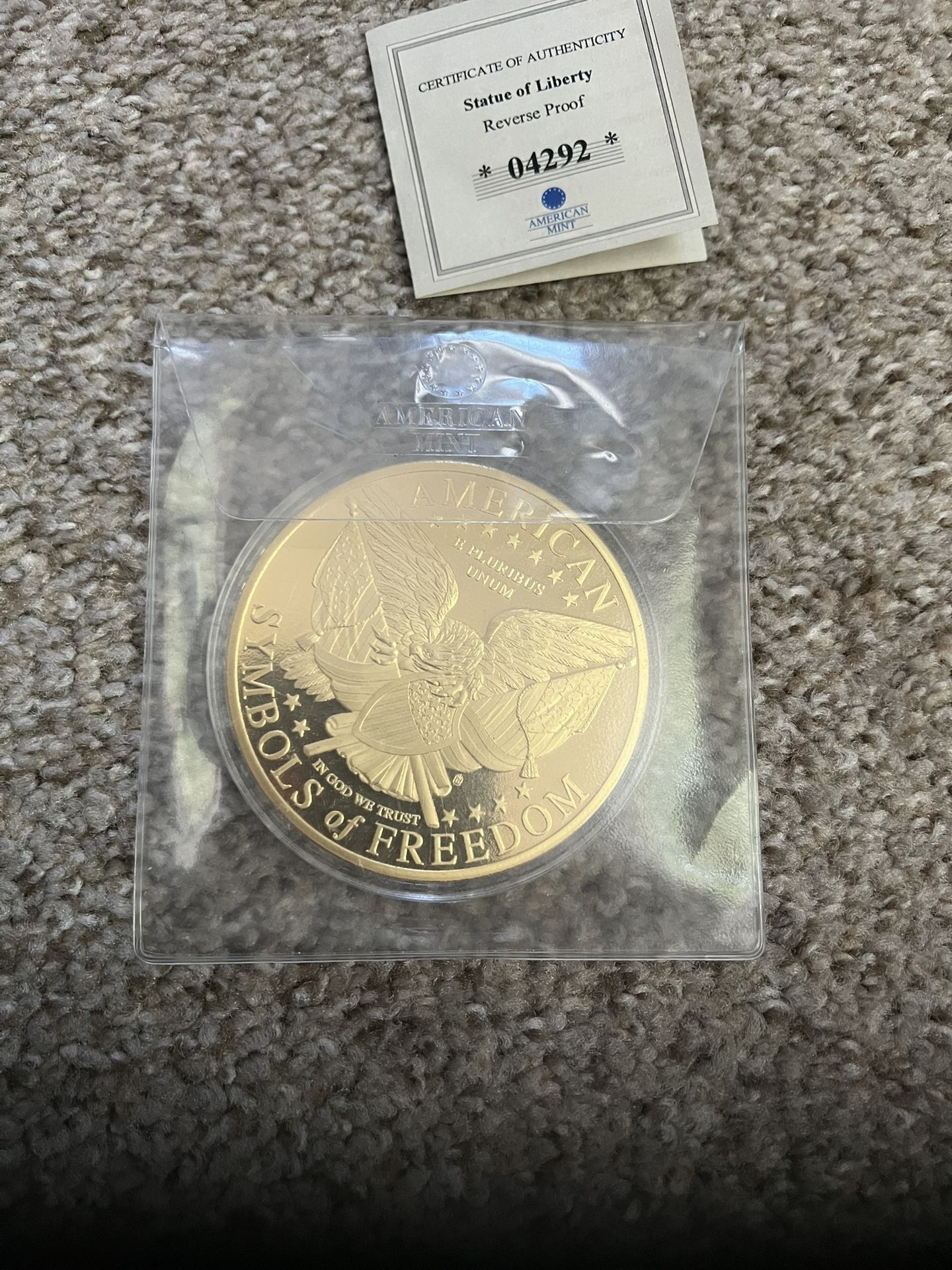 24 Kt Gold Liberty Symbols Of Freedom 1886