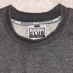 Large Heavyweight Proclub Crew Neck